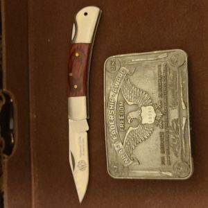NRA Buckle and Pocket knife